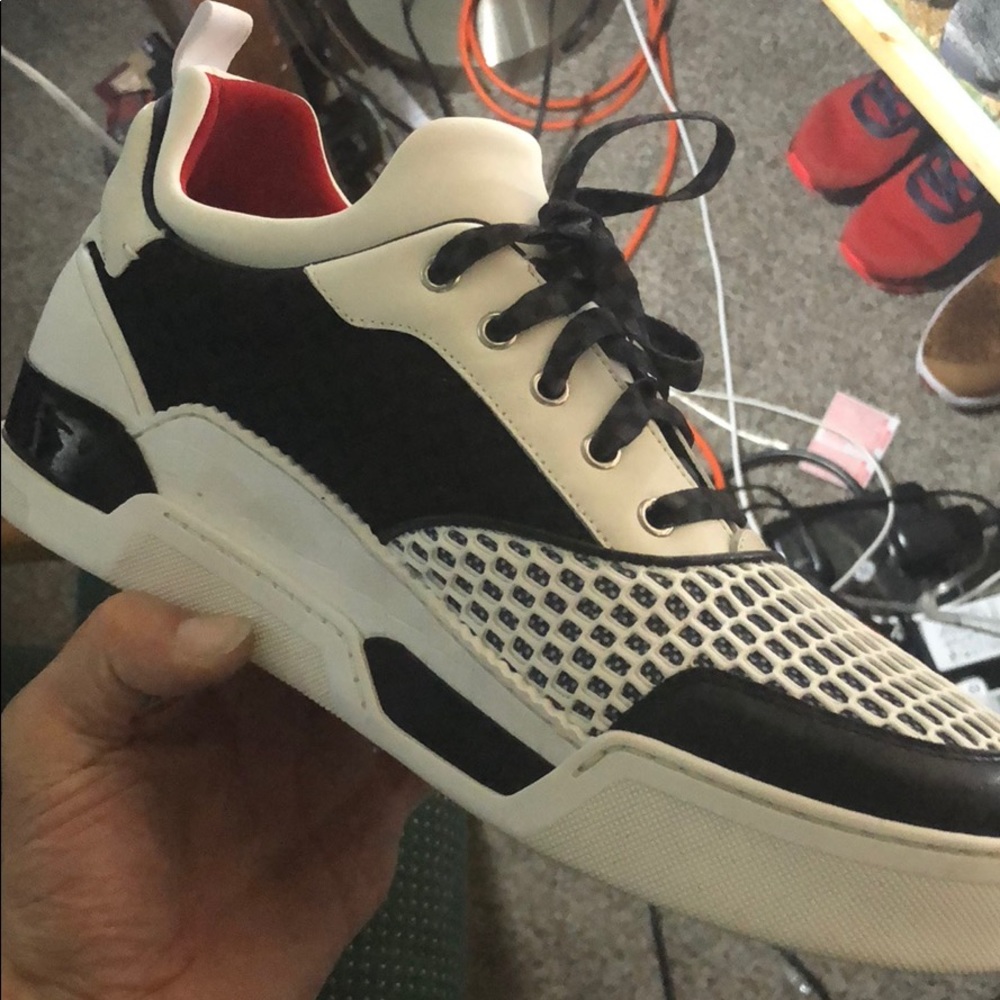 Christian louboutin red bottom sneakers. Deadstock